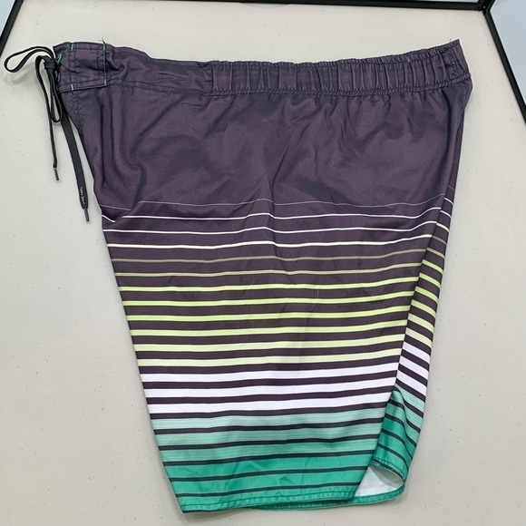 Maui & Sons Swim Trunks Adult Size L Blue Cargo Pocket Men - Picture 4 of 6